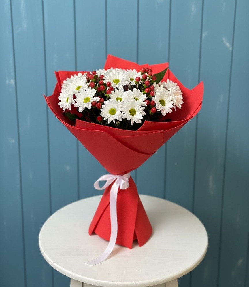 Букет цветов из: Хризантемы в Знаменке Тамбовской области