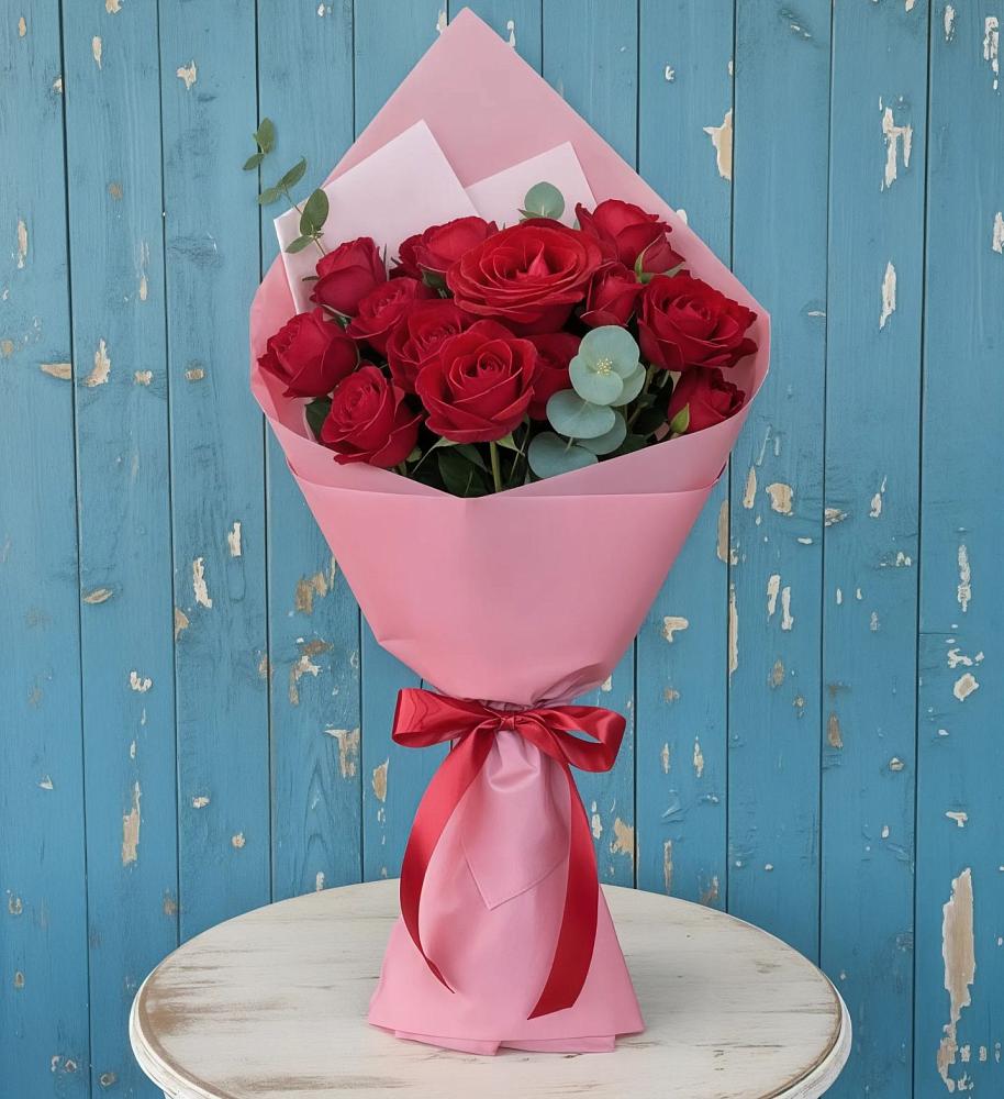Букет красный бархат в Знаменке Тамбовской области Букет цветов из: Розы в Знаменке Тамбовской области