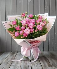 Букет Розовый кустик в Знаменке Тамбовской области
