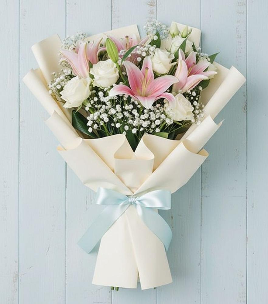 Букет Лилии в Знаменке Тамбовской области Букет цветов из: Лилии в Знаменке Тамбовской области