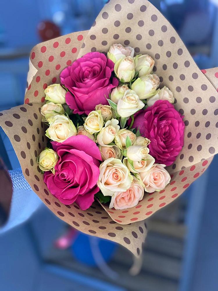 Букет ласковый взгляд в Знаменке Тамбовской области Букет цветов из: Розы в Знаменке Тамбовской области