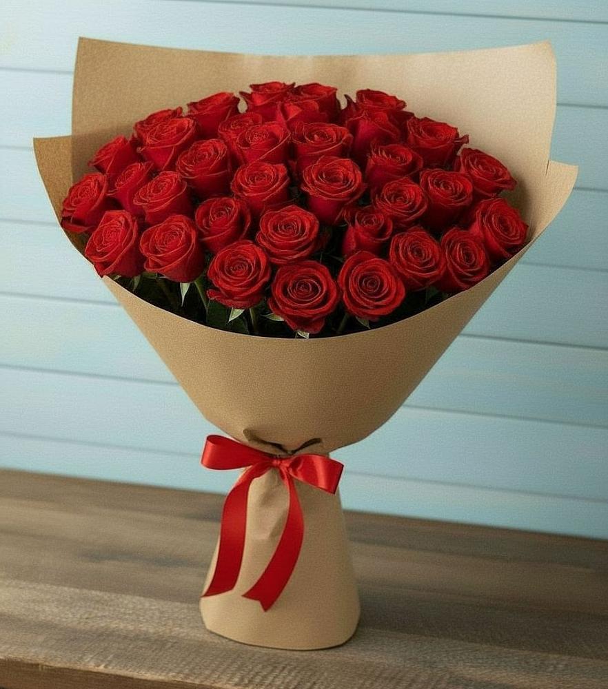 Красные розы Милано в Знаменке Тамбовской области Букет Красные розы Милано в Знаменке Тамбовской области