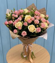 Букет цветов из:  Розы в Знаменке Тамбовской области