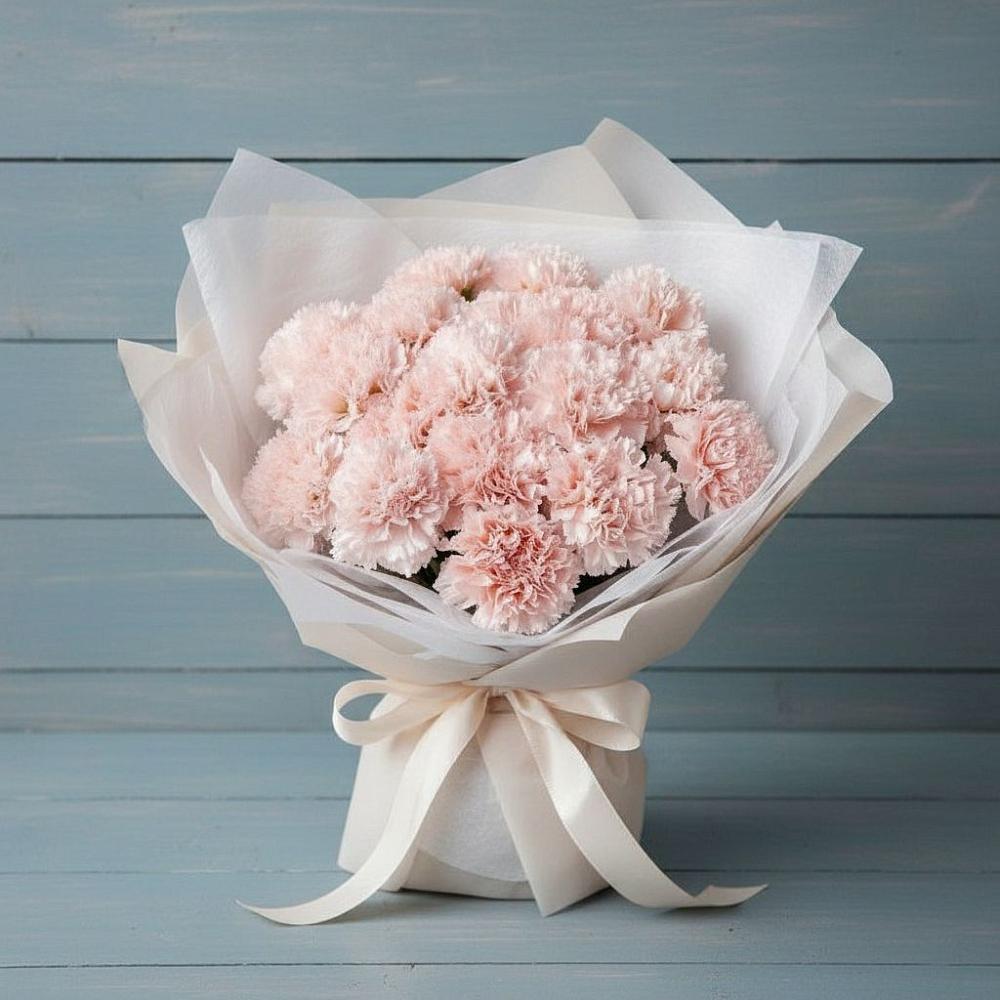 Букет розовые гвоздики в Знаменке Тамбовской области Букет цветов из: Гвоздики в Знаменке Тамбовской области