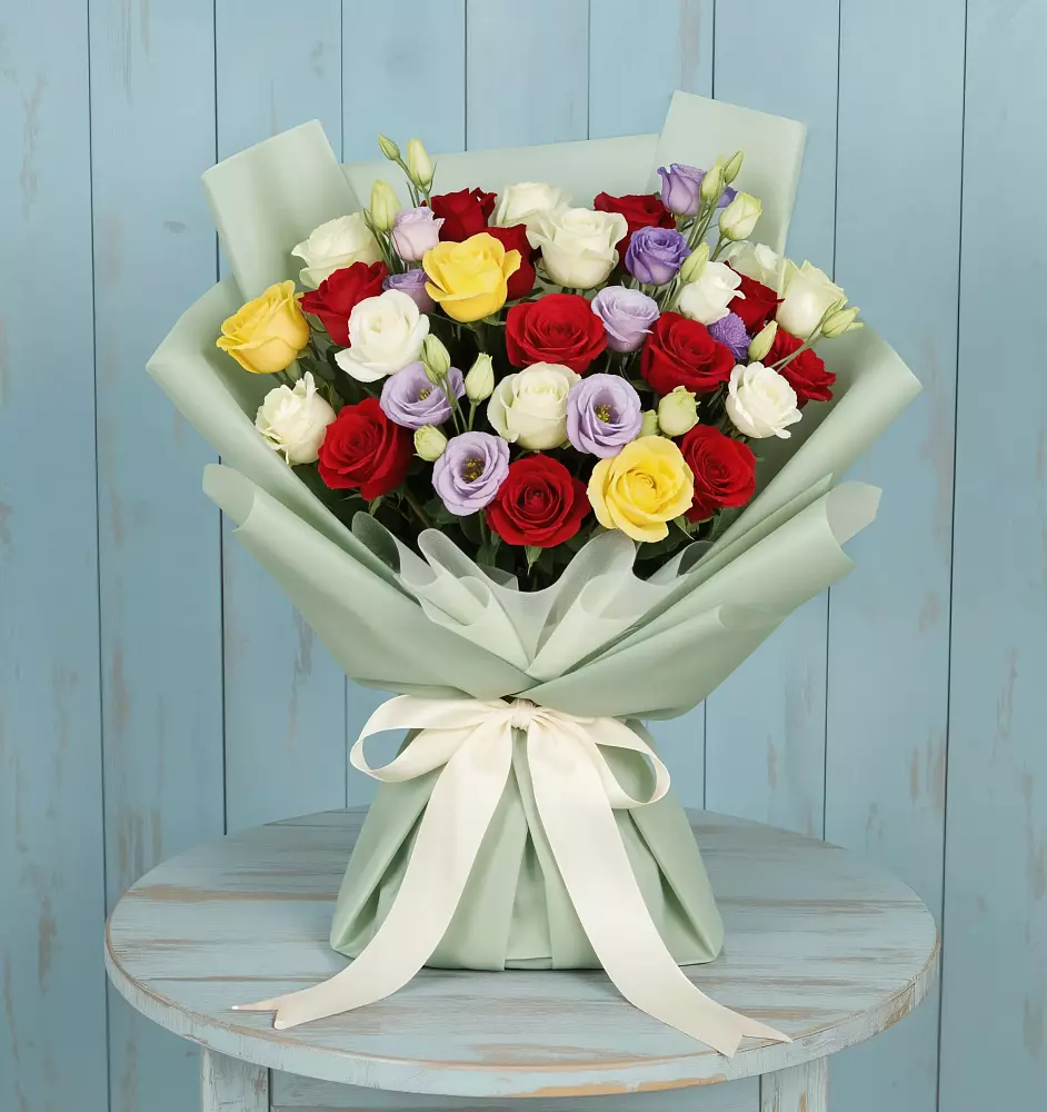 Букет Модная красотка в Знаменке Тамбовской области Букет цветов из: Розы в Знаменке Тамбовской области