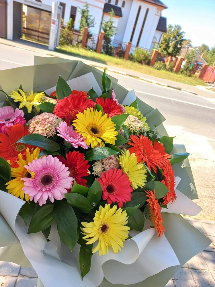 Букет цветов из: Герберы в Знаменке Тамбовской области