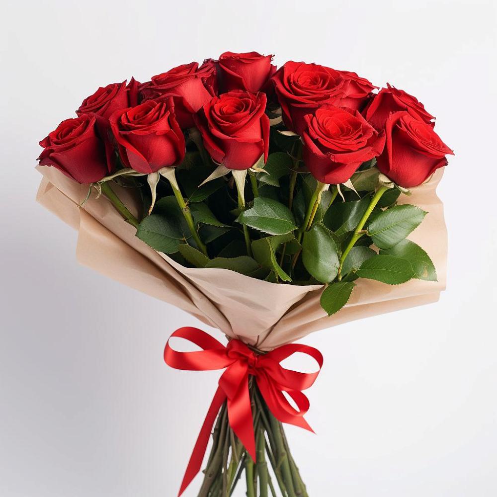 11 Красных роз Эдлесс Лав в Знаменке Тамбовской области Букет 11 Красных роз Эдлесс Лав в Знаменке Тамбовской области
