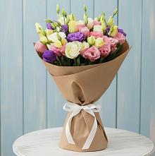 Букет Цветная эустома в Знаменке Тамбовской области Букет цветов из:  Лизиантусы в Знаменке Тамбовской области