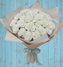 Букет Хрустальное утро в Знаменке Тамбовской области Букет цветов из:  Гвоздики в Знаменке Тамбовской области