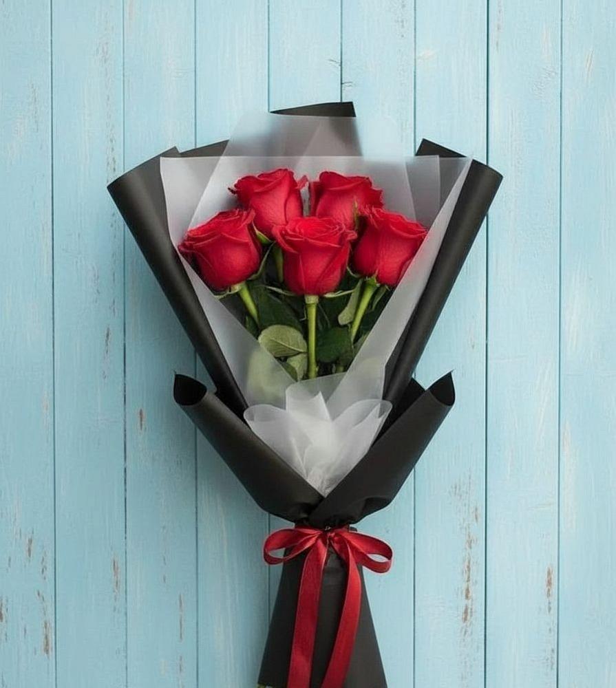 Букет в ритме города в Знаменке Тамбовской области Букет цветов из: Розы в Знаменке Тамбовской области