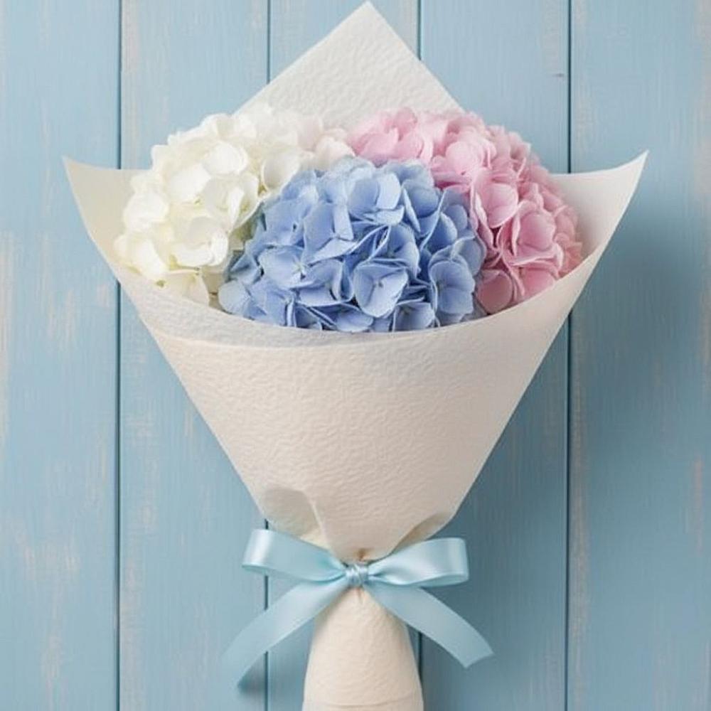 Букет Нежная гортензия в Знаменке Тамбовской области Букет цветов из: Гортензия в Знаменке Тамбовской области